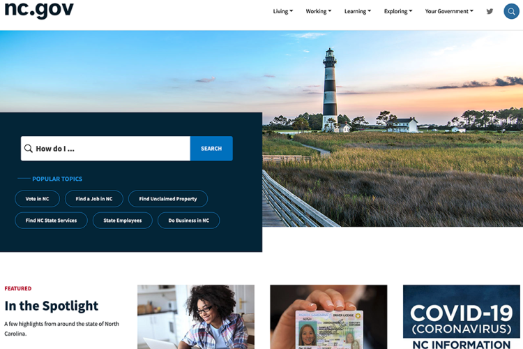 NC.Gov Home Page